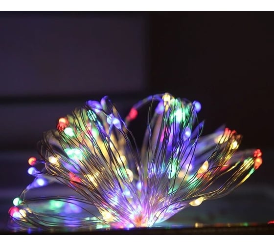 Светодиодная гирлянда Дон Баллон Роса 100 Led, 8 режимов, IP14, 10 м, разноцветный, 1 шт. 512034