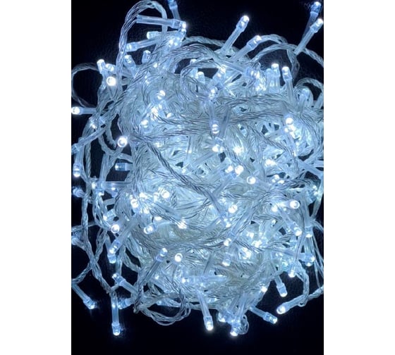Светодиодная гирлянда Дон Баллон Нить 200 Led, 8 режимов, IP14, 20 м, белый, 1 шт. 512041 1