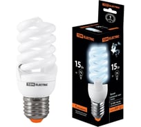 Энергосберегающая лампа TDM ELECTRIC КЛЛ-FSТ2-15 Вт-4000 К–Е27 (42x103 мм) SQ0323-0068