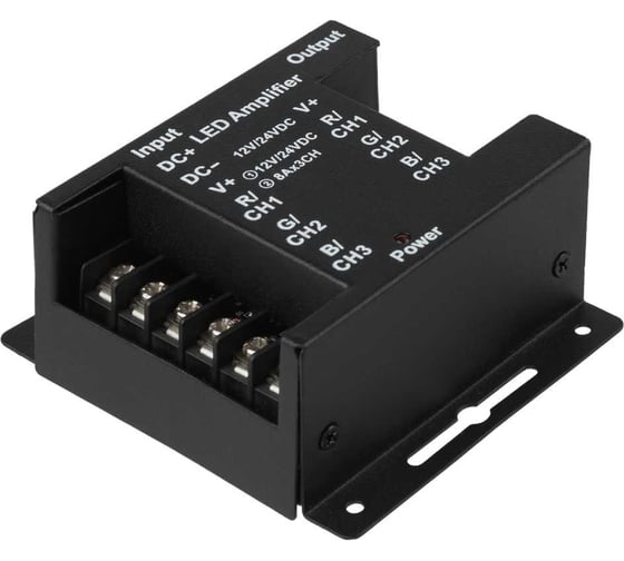Усилитель (блок питания для светодиодных лент и модулей) RGB-12В-24А-288Вт-IP20, 3 канала TDM ELECTRIC SQ0331-0542
