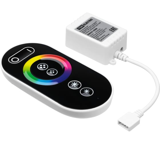 Контроллер для светодиодных лент и модулей TDM RGB-RF-12В-18А-216Вт-ip20, 3 канала, сенсорный пульт SQ0331-0506
