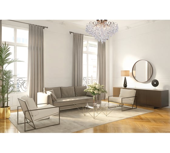 Потолочный светильник ESCADA E14*60W 1120/6PL Gold