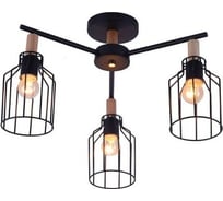 Потолочный светильник ESCADA E27*60W 469/3PL Black