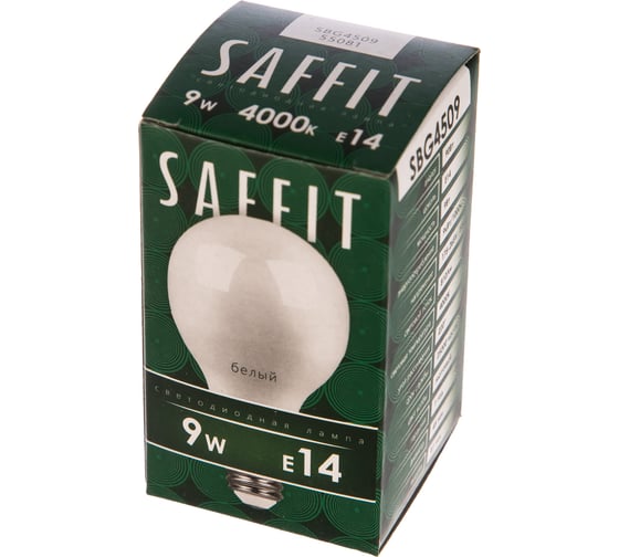 Светодиодная ламп SAFFIT 9W 230V E14 4000K, SBG4509 55081