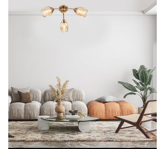 Потолочный светильник ESCADA E14*40W Gold 663/3P