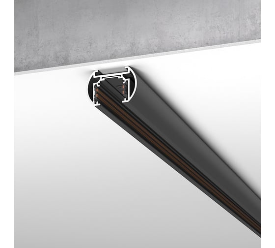Шинопровод Elektrostandard Slim magnetic round накладной (2м) (черный) a064722