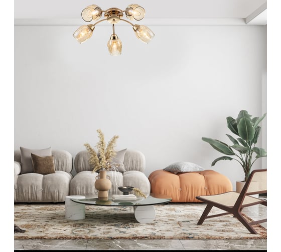 Потолочный светильник ESCADA E14*40W Gold 663/5P