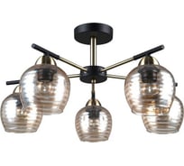 Потолочный светильник ESCADA E27*40W Antique brass/Black 1123/5P