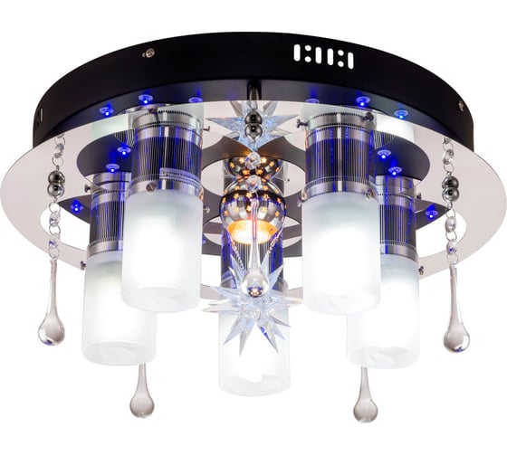 Потолочный светильник ESCADA E27*40W+MR11*35W+LED Chrome 167/5+1PL