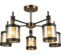 Потолочный светильник ESCADA E27*60W Antique brass/Black 599/5P