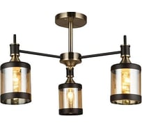 Потолочный светильник ESCADA E27*60W Antique brass/Black 599/3P