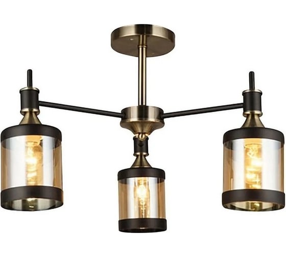 Потолочный светильник ESCADA E27*60W Antique brass/Black 599/3P
