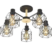 Потолочный светильник ESCADA E27*60W Black 508/5PL