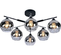 Потолочный светильник ESCADA E27*60W Black/Chrome 693/6P