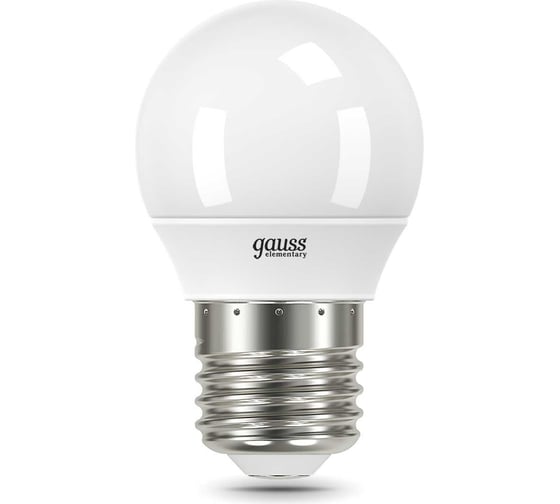 Лампа Gauss LED Elementary Globe 6W E27 4100K 3 лампы в упаковке SQ 53226T