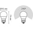Лампа Gauss LED Elementary Globe 6W E27 4100K 3 лампы в упаковке SQ 53226T 3