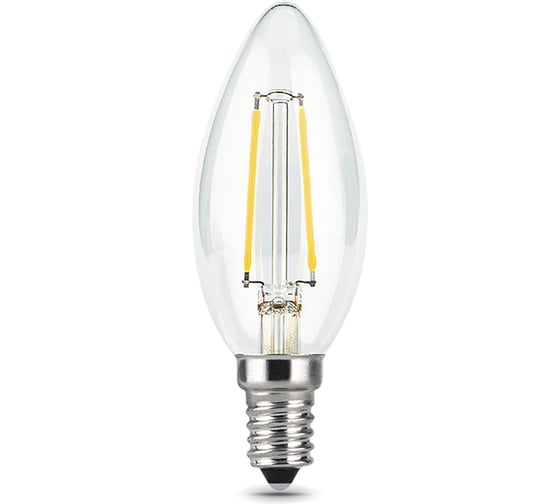 Лампа Gauss Filament Свеча E14 5W 2700К 3 лампы в упаковке SQ 103801105T
