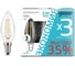 Лампа Gauss Filament Свеча E14 5W 4100К 3 лампы в упаковке 103801205T 2
