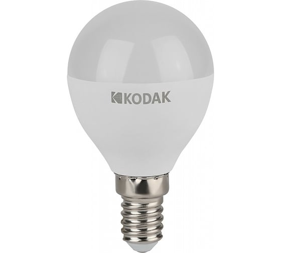 Светодиодная лампочка KODAK led p45-11w-830-e14 е14, 11вт, шар, теплый белый свет Б0057617
