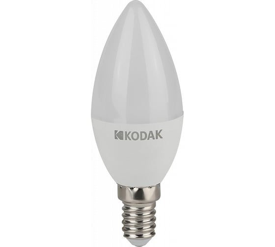 Светодиодная лампочка KODAK led b35-7w-840-e14 е14, 7вт, свеча, нейтральный белый свет Б0057624