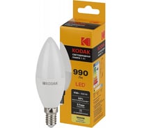 Светодиодная лампочка KODAK led b35-11w-830-e14 е14, 11вт, свеча, теплый белый свет Б0057629