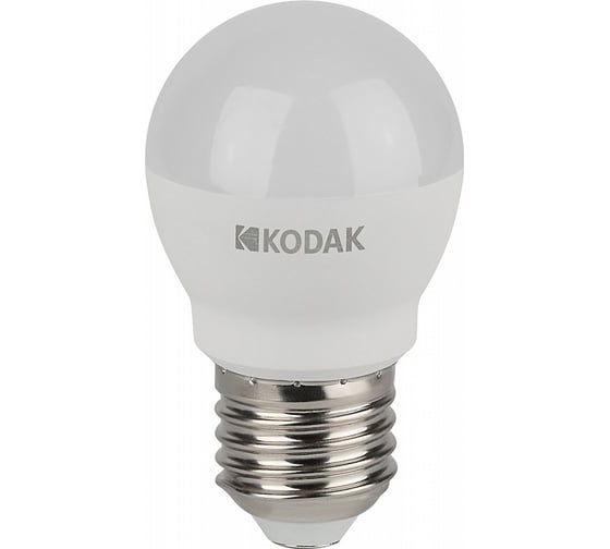 Светодиодная лампочка KODAK led p45-11w-830-e27 е27, 11вт, шар, теплый белый свет Б0057620