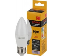 Светодиодная лампочка KODAK led b35-11w-865-e27 е27, 11вт, свеча, холодный дневной свет Б0057634
