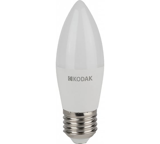 Светодиодная лампочка KODAK led b35-11w-865-e27 е27, 11вт, свеча, холодный дневной свет Б0057634