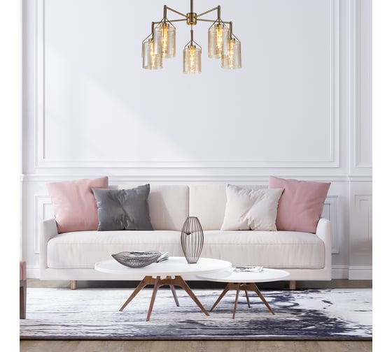 Светильник на штанге ESCADA E14*40W Brass 688/5P