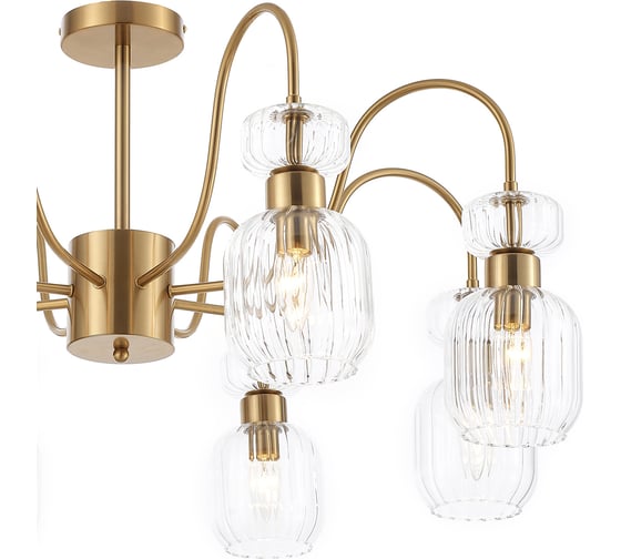 Светильник на штанге ESCADA 1141/8PL E14*60W Antigue copper/Clear 1141/8PL Clear