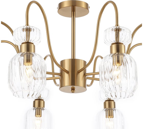Светильник на штанге ESCADA 1141/8PL E14*60W Antigue copper/Clear 1141/8PL Clear