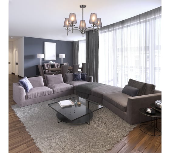 Светильник на штанге ESCADA 694/5PL E14*40W Nickel 694/5PL Nickel