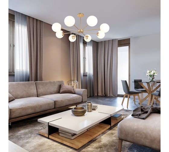 Светильник на штанге ESCADA 2110/8P E14*40W Champangne gold 2110/8P Gold