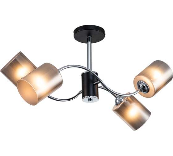 Светильник на штанге ESCADA E27*60W Black/Chrome 661/4PL