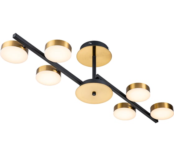 Светильник на штанге ESCADA 10266/6 LED*95W Black/Brass 10266/6LED