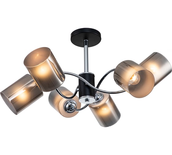 Светильник на штанге ESCADA E27*60W Black/Chrome 661/6PL