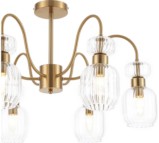 Светильник на штанге ESCADA 1141/6PL E14*60W Antigue copper/Clear 1141/6PL Clear