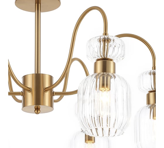Светильник на штанге ESCADA 1141/6PL E14*60W Antigue copper/Clear 1141/6PL Clear