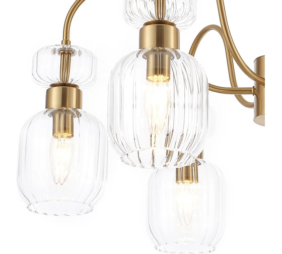 Светильник на штанге ESCADA 1141/6PL E14*60W Antigue copper/Clear 1141/6PL Clear