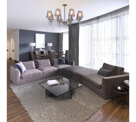 Светильник на штанге ESCADA 694/8PL E14*40W Nickel 694/8PL Nickel