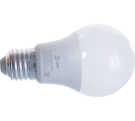 Светодиодная лампа ЭРА ECO LED A60-12W-840-E27, груша, нейтральный Б0030027