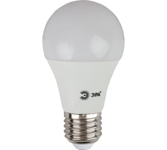 Светодиодная лампа ЭРА ECO LED A60-10W-827-E27, груша, теплый Б0028006