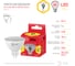 Светодиодная лампа ЭРА ECO LED MR16-9W-827-GU5.3, софит, теплый Б0032972 5