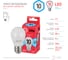 Светодиодная лампа ЭРА ECO LED P45-10W-840-E27, шар, нейтральный Б0032971 5