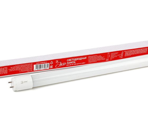 Светодиодная лампа ЭРА ECO LED T8-10W-840-G13-600mm, трубка стеклянная, нейтральный Б0032974