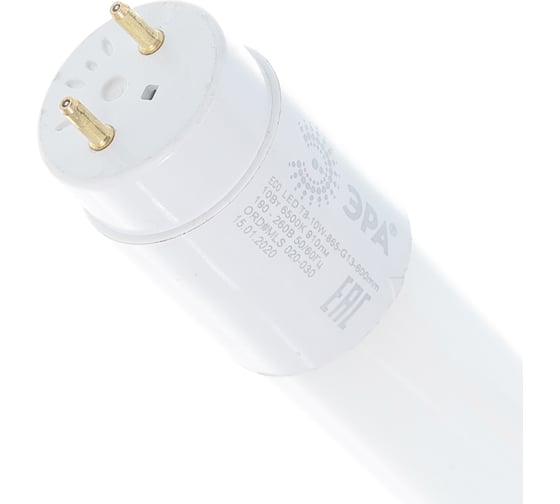 Светодиодная лампа ЭРА ECO LED T8-10W-865-G13-600mm диод, трубка стекл, хол Б0032975