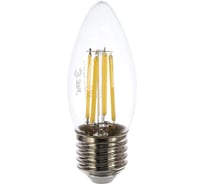 Светодиодная лампа ЭРА F-LED B35-7W-840-E27 филамент, свеча, нейтральный Б0027951