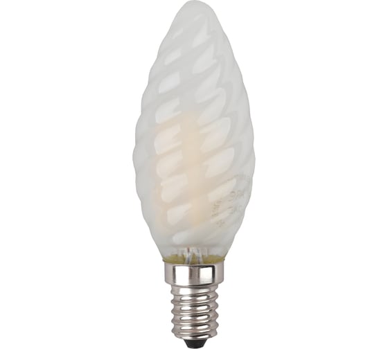 Светодиодная лампа ЭРА F-LED BTW-5W-840-E14 frost филамент, свеча витая матированная, нейтральный Б0027938