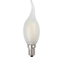 Светодиодная лампа ЭРА F-LED BXS-5W-840-E14 frost филамент, свеча на ветру матированная, нейтральный Б0027928