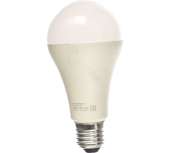 Светодиодная лампа ЭРА LED A65-21W-840-E27, груша, нейтральный Б0035332